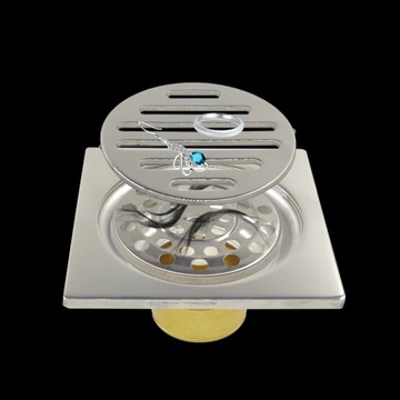 Трап в пол, против запаха, 100мм х 100мм