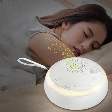 Машина с белым шумом. Простота в использовании. 3 режима таймера. 16 успокаивающих звуков для офиса.