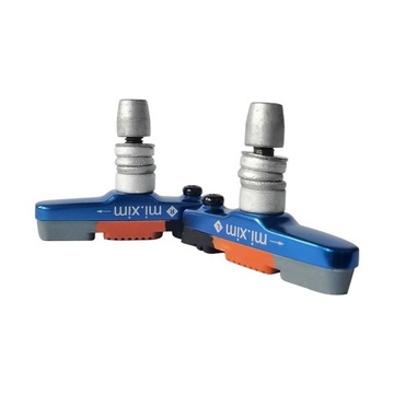 2 Pieces V Type Brake Blocks Replacement Practical Durable Easy Bring blue