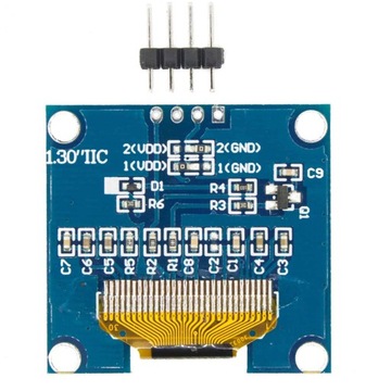 OLED-дисплей 1.3 Arduino I2C SH1106 Синий