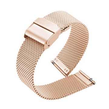 BRANSOLETA DO ZEGARKA MESH 16mm RÓŻANA