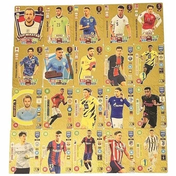 Золотые футбольные карточки 55 шт. Золотые игроки чемпионата мира по футболу УЕФА Евро-2024 в Германии