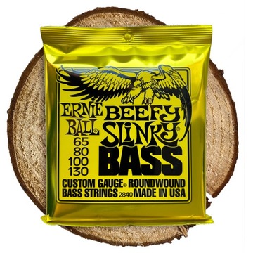 Ernie Ball Beefy Slinky Bass 4 struny do basu 65-130