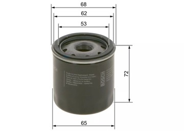 BOSCH 0 986 452 028 FILTR OLEJE