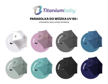 Зонт Angre для коляски UV 50+ Dark Grey Titanium baby
