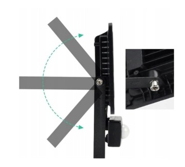 Галогенный светодиодный датчик движения 100 Вт