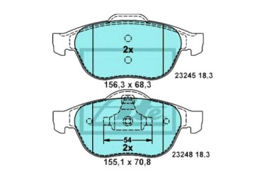 КЕРАМИЧЕСКИЕ ТОРМОЗНЫЕ КОЛОДКИ RENAULT ESPACE IV LAGU