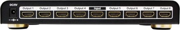 Przełącznik spliter HDMI 8 x1 z pilotem