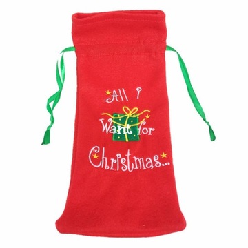Christmas Bottle Cover Bags Christmas Table
