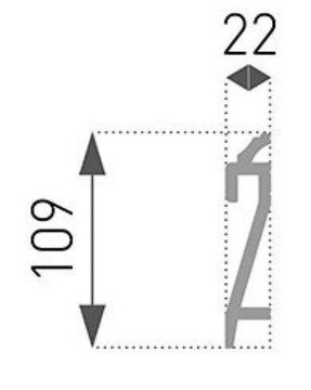 Светодиодный плинтус полистирол 200см HF3