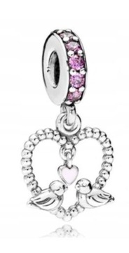 Zawieszka Serce Serduszko Charms Srebro S925