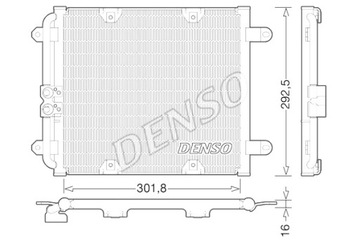 DENSO KONDENZÁTOR KLIMATIZACE AUDI R8 SPYDER 4.2 5.2 04.07-07.15