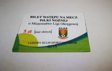 bilet KŁOS Gałowo (woj. wielkopolskie)