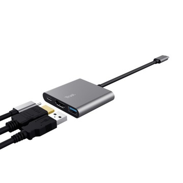 Адаптер Trust Dalyx 3-в-1 USB-C