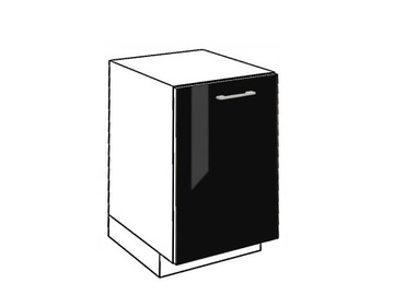 ecoModel Front do zmywarek FZ 45B Czarny Połysk