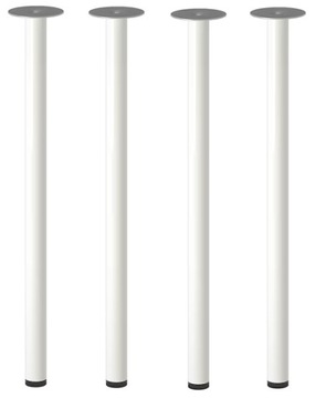 IKEA ADILS nogi regulowane 4 szt BIAŁE stół biurko