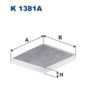 FILTR VENTILACE PROSTORU SPOLUJEZDCE FILTRON K 1381A