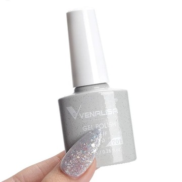 Venalisa New Arrival Super Laserowy żelowy lakier do paznokci z efektem brokatu musujący