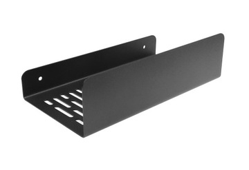Półka łazienkowa wisząca prysznic 23cm Czarna LOFT