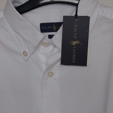 Koszula Męska Polo Ralph Lauren Biała Slim Fit m