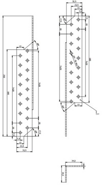 LK5 ПЛОТНОЕ СОЕДИНЕНИЕ СТРОИЛ СТРОПЫ И УГОЛ ПРОГОНА 250x32 ЛЕВЫЙ