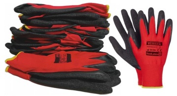 Rękawiczki RĘKAWICE robocze r10 XL LATEX op. 10 PAR