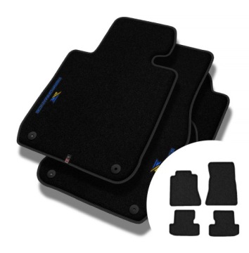 Velurové koberce Performance Premium pro Ford Mustang VI 2014-2018