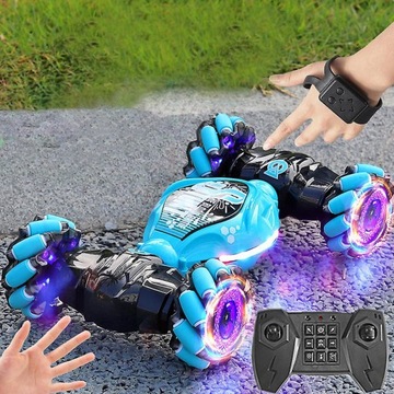 SAMOCHÓD TWISTER STEROWANY LED GESTEM RĘKI + PILOT