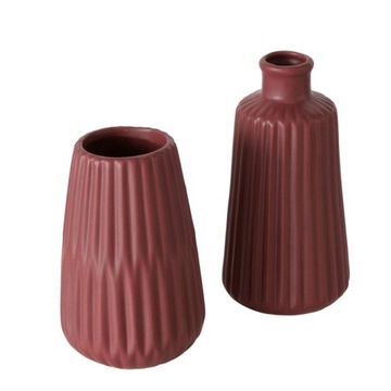 Wazon 17cm porcelana Rudy Wazonik 1szt