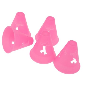 5 штук пустых розовых конусов для слалома