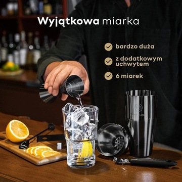 БАРМЕННЫЙ НАБОР ПОДАРОК ​​БАРМЕНУ ДЛЯ ПРИГОТОВЛЕНИЯ НАПИТКОВ ДОМА + РЕЦЕПТЫ