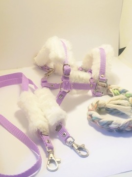 Недоуздок для лошади-любителя А3 для дома с меховыми поводьями ФИОЛЕТОВЫЙ