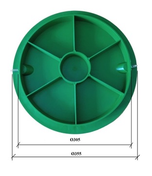 Крышка канализационная на люк диаметром 315 мм.