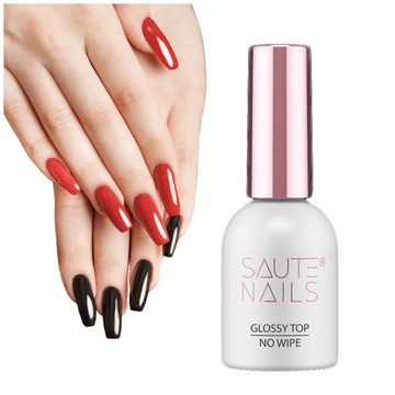 Saute Nails Glossy Top No Wipe Do Paznokci 8ml