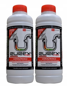 2x Rurex Pro 1L - Udrażniacz do rur i odpływów