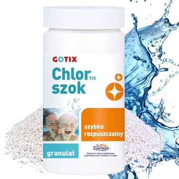 CHLOR SZOK DO BASENU 1kg JACUZZI SPA GRANULAT W GRANULACIE CHEMIA BASENOWA