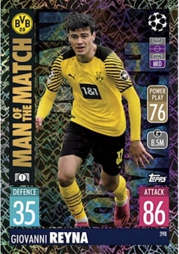 Topps Match Attax 2021/22 MOTM Reyna 398