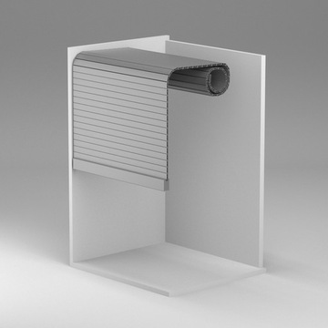 Матовая мебельная штора Rehau BLACK на заказ.