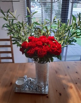 10 искусственных роз типа Living XL 50 см