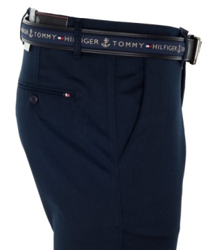 БРЮКИ МУЖСКИЕ ИЗ ТКАНИ, ТЕМНО-СИНИЕ, ИЗ ХЛОПКА, ПРЯМЫЕ W32