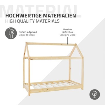 Детская кроватка с балдахином и каркасом 80х160 см Натуральный