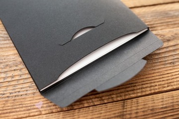 Koperta z okienkiem na zdjęcia 15x21 15x23 CZARNA Etui Opakowanie