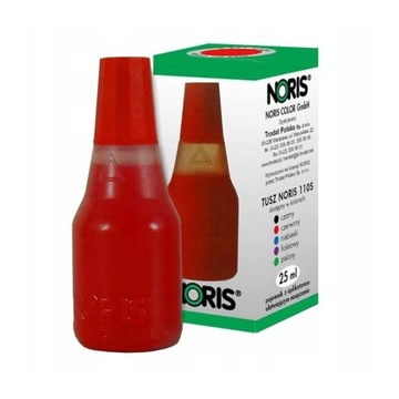 TUSZ DO STEMPLI 110S CZERWONY NORIS