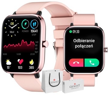 DAMSKI SMARTWATCH GIEWONT Dynamic SmartCall GW230-1 - Rose Gold/Powder Pink