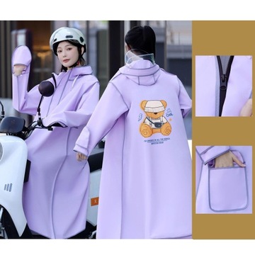 Плащ для взрослых, водонепроницаемый длинный плащ для езды на велосипеде