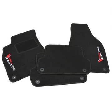 Велюровые коврики для Audi РАЗЛИЧНЫЕ МОДЕЛИ С ВЫШИВКОЙ