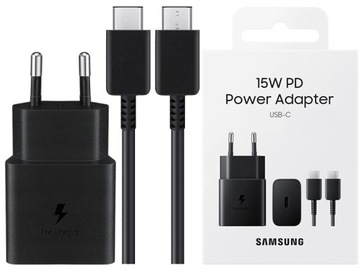 ŁADOWARKA SIECIOWA SAMSUNG 15W FAST CHARGE + USB-C
