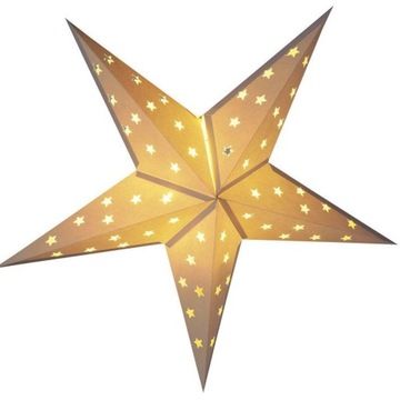 ДЕКОРАТИВНАЯ БУМАЖНАЯ ЗВЕЗДА СО СВЕТОДИОДНОЙ ПОДСВЕТКОЙ 60 СМ, БЕЛЫЙ ТАЙМЕР