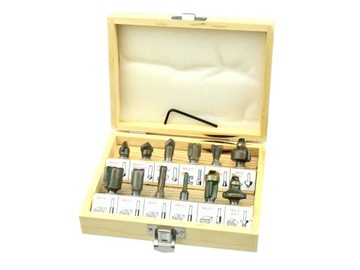 Frezy kształtowe stali szybkotnącej HSS 8mm 12 szt