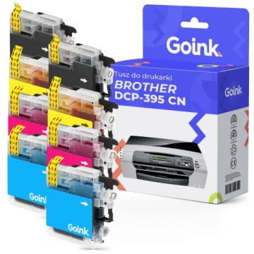 8x Tusz do Brother DCP-395 CN CMYK LC1100